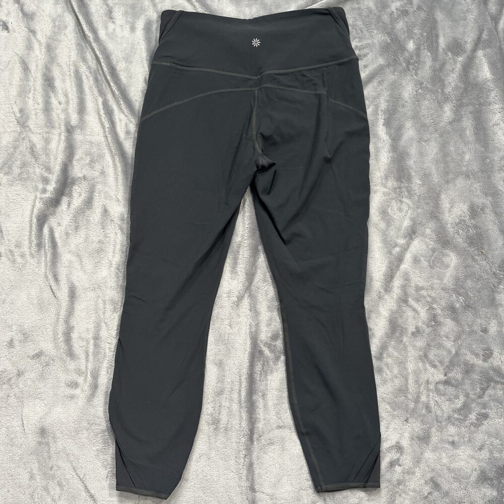 ATHLETA High Rise Peekaboo 7/8 Tight Leggings‎ Workout Yoga Pant Grey Sz MP - Picture 7 of 10